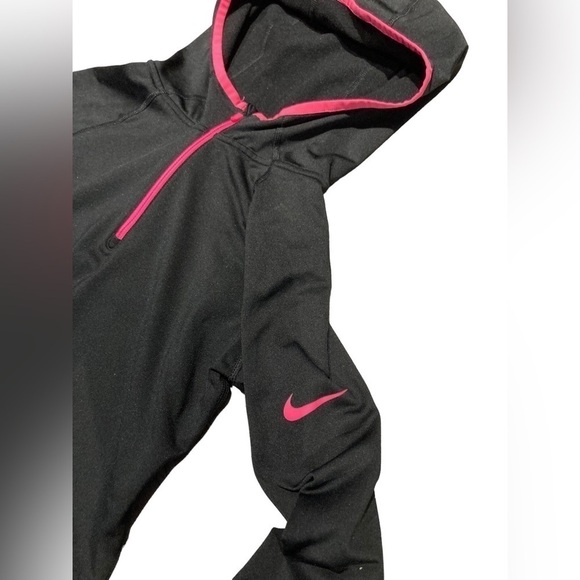 Nike Pro - Girl’s Youth Hooded Long Sleeve Active Wear Top - Picture 3 of 11